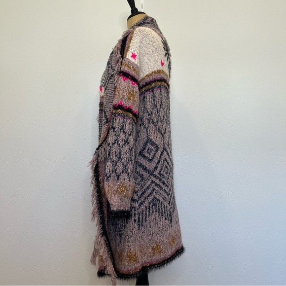 Anthropologie Pilcro "Evil Eye" Oversized Open Cardigan, size extra small - Picture 3 of 13